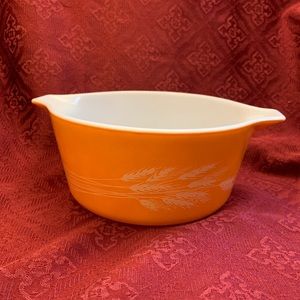 Vintage Pyrex Autumn Harvest Wheat Bowls 474-B 1.5 Litre No Lid